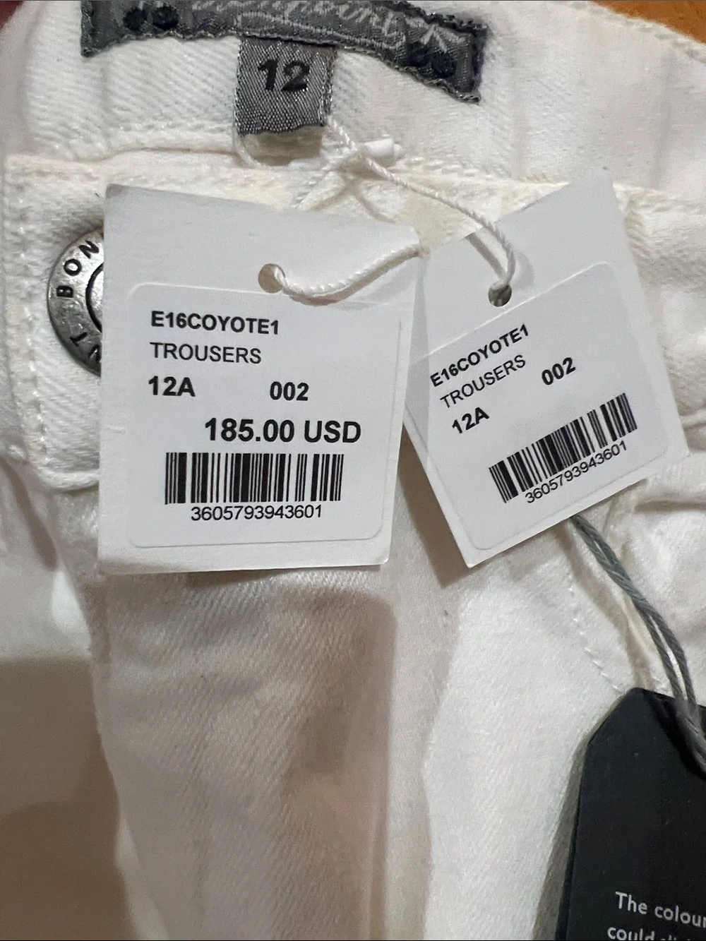 Bonpoint Kids White Slim Fit Jeans